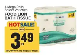 Food Lion FOOD LION BATH TISSUE offer