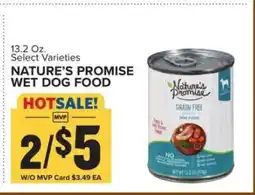 Food Lion Nature's Promise Wet Dog Food offer