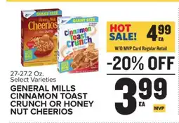 Food Lion General Mills Cinnamon Toast Crunch or Honey Nut Cheerios offer