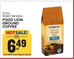 Food Lion FOOD LION GROUND COFFEE offer