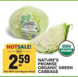 Food Lion Nature's Promise Organic Green Cabbage offer