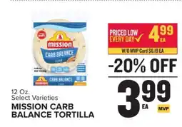 Food Lion Mission Carb Balance Tortilla offer