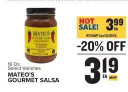 Food Lion Mateo's Gourmet Salsa offer