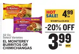 Food Lion El Monterey Burritos or Chimichangas offer