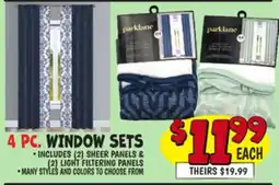 Ollie's 4 PC. WINDOW SETS offer