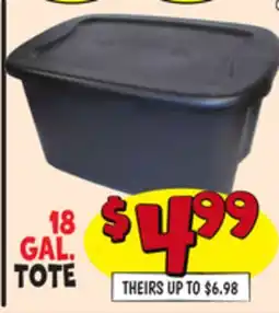 Ollie's 18 GAL. TOTE offer