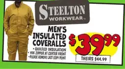 Ollie's MEN'S INSULATED COVERALLS offer