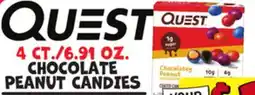 Ollie's QUEST 4 CT./6.91 OZ. CHOCOLATE PEANUT CANDIES offer