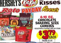 Ollie's 6- 10 OZ. CHOCOLATE SHARING SIZE CANDIES offer