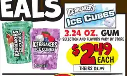 Ollie's ICE BREAKERS ICE CUBES 3.24 OZ. GUM offer