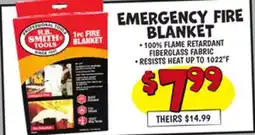 Ollie's EMERGENCY FIRE BLANKET offer