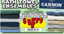 Ollie's BATH TOWELS ENSEMBLES offer