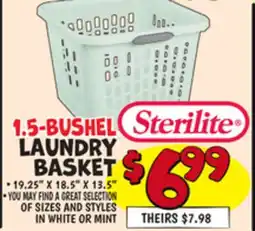 Ollie's 1.5-BUSHEL LAUNDRY BASKET offer