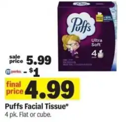 Meijer Puffs Facial Tissue offer