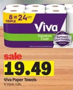 Meijer Viva Paper Towels offer