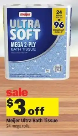 Meijer Meijer Ultra Bath Tissue offer