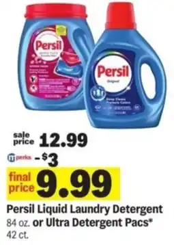 Meijer Persil Liquid Laundry Detergent or Ultra Detergent Pacs offer