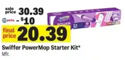 Meijer Swiffer PowerMop Starter Kit offer