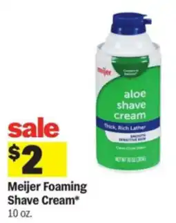 Meijer Meijer Foaming Shave Cream offer
