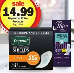 Meijer Depend or Poise Products offer