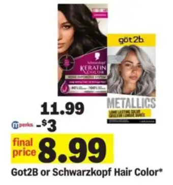 Meijer Got2B or Schwarzkopf Hair Color offer