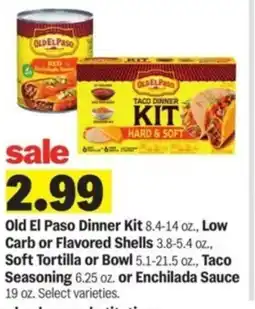 Meijer Old El Paso Dinner Kit offer