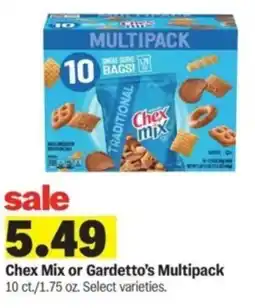 Meijer Chex Mix or Gardetto's Multipack offer