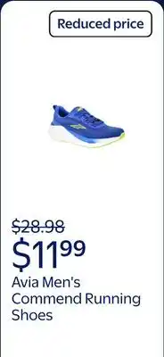 Walmart Avia Men's Commend Running Shoes offer