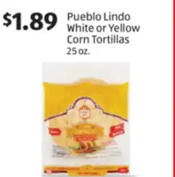 Aldi Pueblo Lindo White or Yellow Corn Tortillas offer