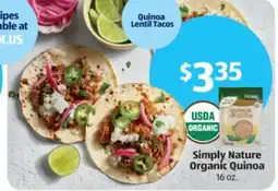 Aldi Simply Nature Organic Quinoa offer