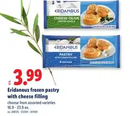 Lidl Eridanous frozen pastry with cheese filling offer