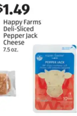 Aldi Happy Farms Deli-Sliced Pepper Jack Cheese offer