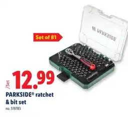 Lidl PARKSIDE ratchet & bit set offer