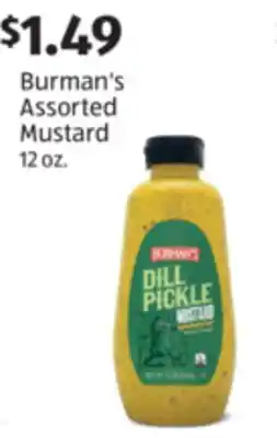 Aldi Burman's Assorted Mustard offer