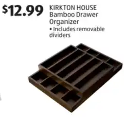Aldi KIRKTON HOUSE Bamboo Drawer Organizer offer