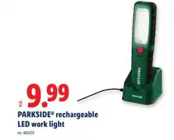 Lidl PARKSIDE rechargeable LED work light offer