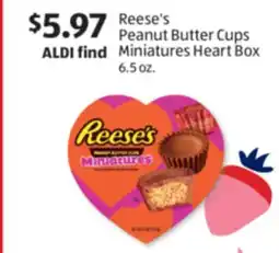 Aldi Reese's Peanut Butter Cups Miniatures Heart Box offer