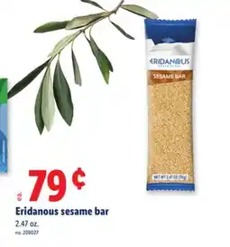 Lidl Eridanous sesame bar offer