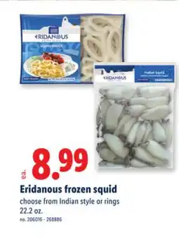 Lidl Eridanous frozen squid offer