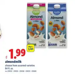 Lidl almondmilk offer