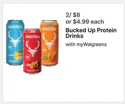 Walgreens Bucked Up Protein Drinks offer