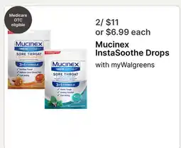 Walgreens Mucinex InstaSoothe Drops offer