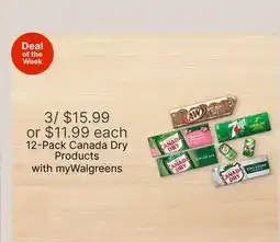 Walgreens 12-Pack Canada Dry Products offer
