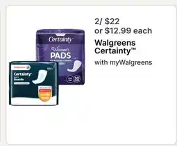 Walgreens Walgreens Certainty offer