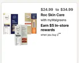 Walgreens Roc Skin Care offer