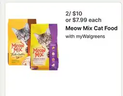 Walgreens Meow Mix Cat Food offer