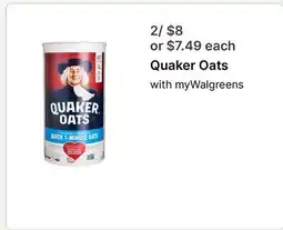 Walgreens Quaker Oats offer