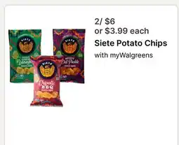 Walgreens Siete Potato Chips offer
