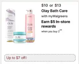 Walgreens Olay Bath Care offer