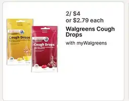 Walgreens Walgreens Cough Drops offer